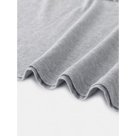 Mens Palm Tree Letter Print Cotton Short Sleeve T-Shirts