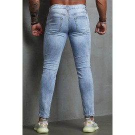 Men Ripped Slim Fit Skinny Jeans