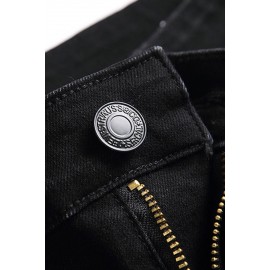 Men's Splash Paint Distressed Slim-fit Jeans