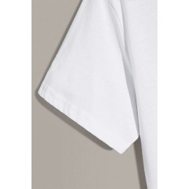 White Misfit Teddy Print Men's Graphic Tee