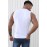 White Baseball Daddy Graphic Print Crew Neck Men's Tank Top