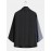 Mens Patchwork Open Front Loose Fit 3/4 Sleeve Kimono